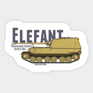 Elefant Tank Destroyer Sticker